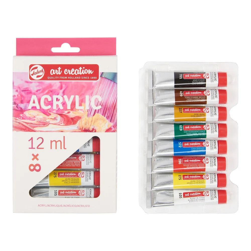 Talens Art Creation akrylové farby 8 ks 12ml-Talens Art Creation