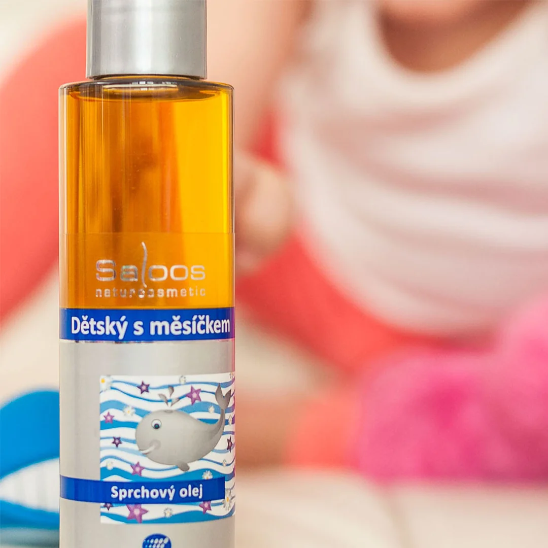 Saloos Detský sprchový olej s nechtíkom 1×125 ml, olej