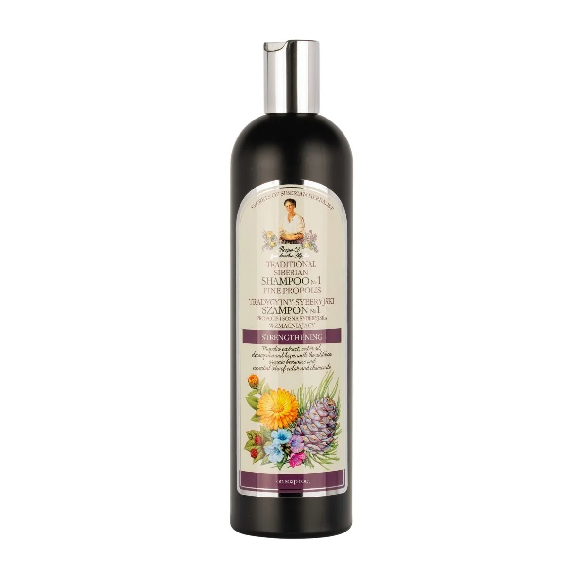 Šampón na vlasy №1 – borovicový propolis - 550 ml - Babička Agafia