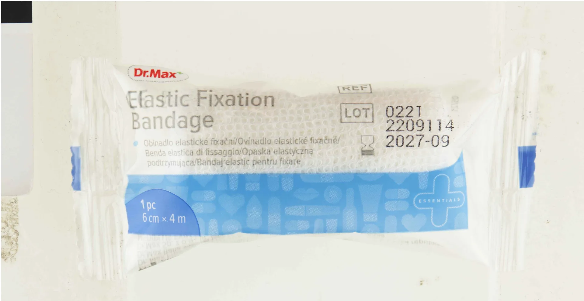 Dr. Max Obväz elastický nesterilný 6 cm x 4 m 1×1 ks, 6 cm x 4 m