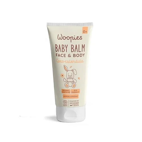 Woopies detský organický balzam na telo a tvár kokos a nechtík Wooden Spoon 100ml