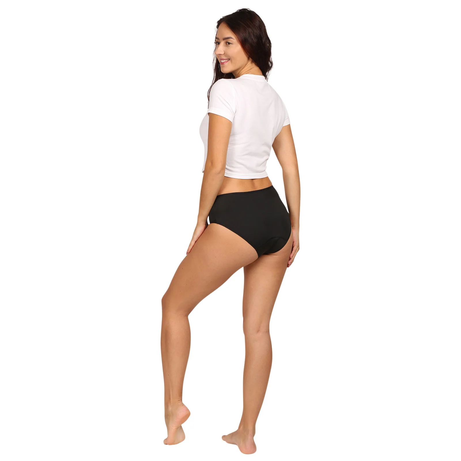 Menštruačné nohavičky Midi Black Eco (LOVE003ECO) XL