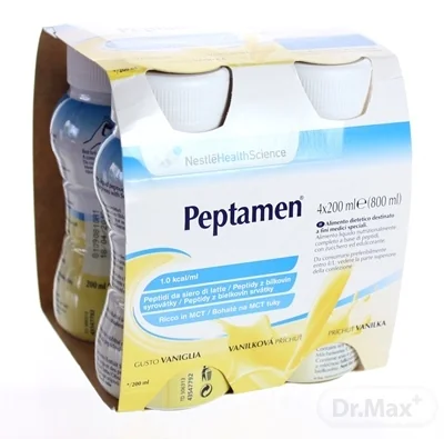 PEPTAMEN VANILLA 4×200 ml, dietetická potravina