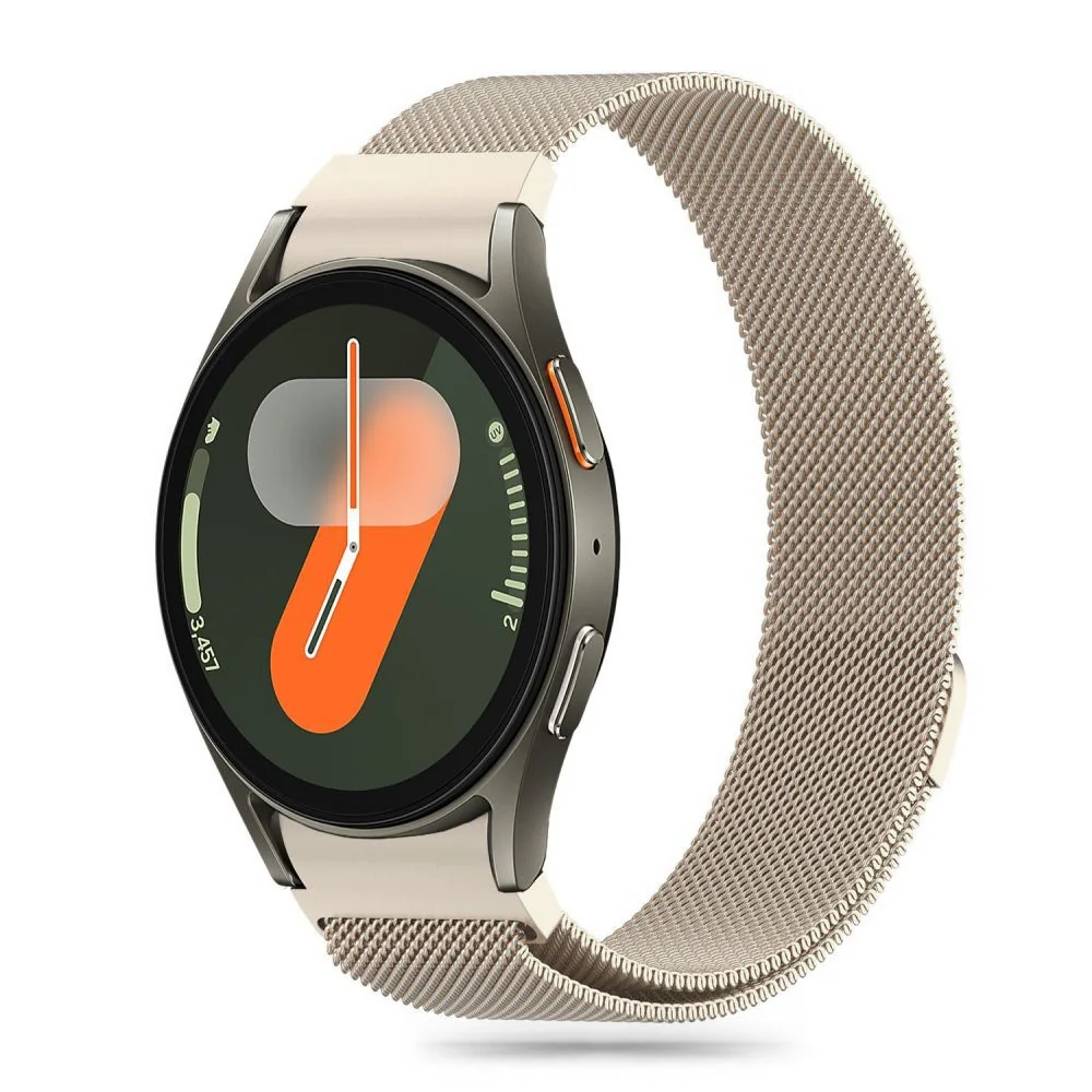 Tech-Protect Milanese remienok na Samsung Galaxy Watch 4 / 5 / 5 Pro / 6 / 7 / FE, starlight 6 / 7 / FE, starlight