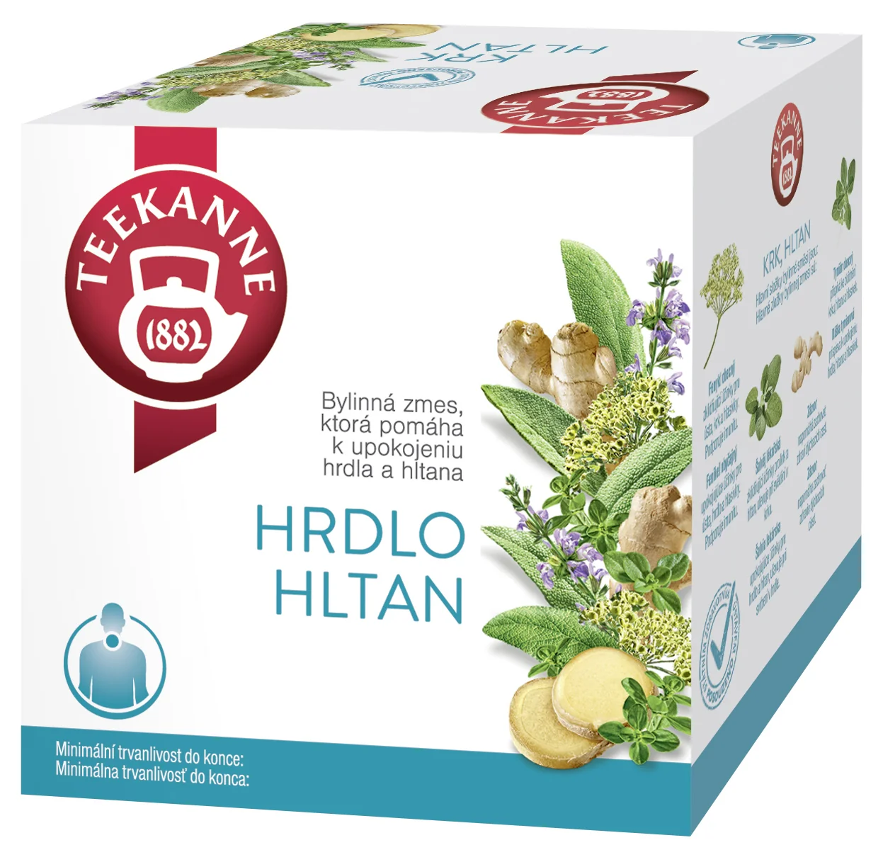 TEEKANNE HRDLO HLTAN, bylinný čaj 200 g