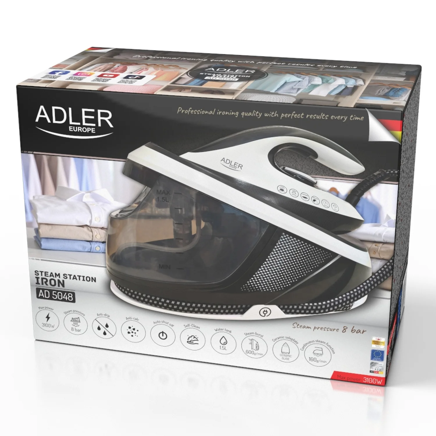 Adler AD 5048 parný generátor