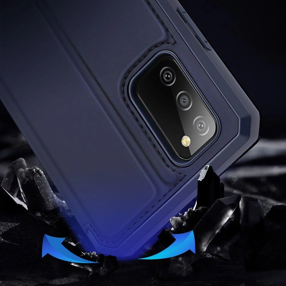 Elegantné knižkové puzdro pre Samsung Galaxy A02s Eko koža + TPU kryt