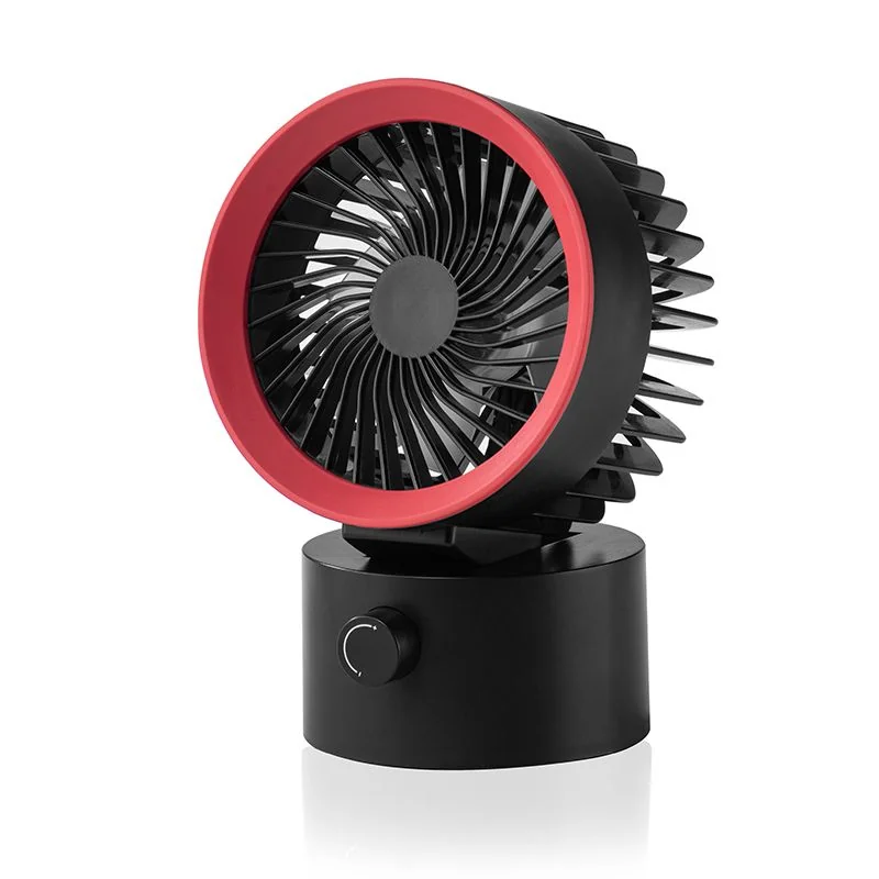 USB cyrkulačný ventilátor na stôl, čierny
