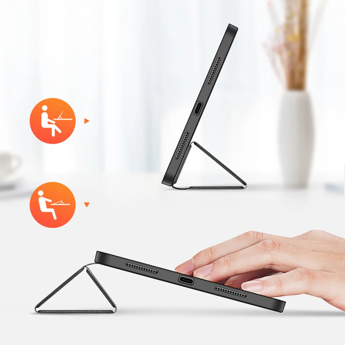 Dux Ducis Domo puzdro na iPad 10.9'' 2022 10 gen čierne