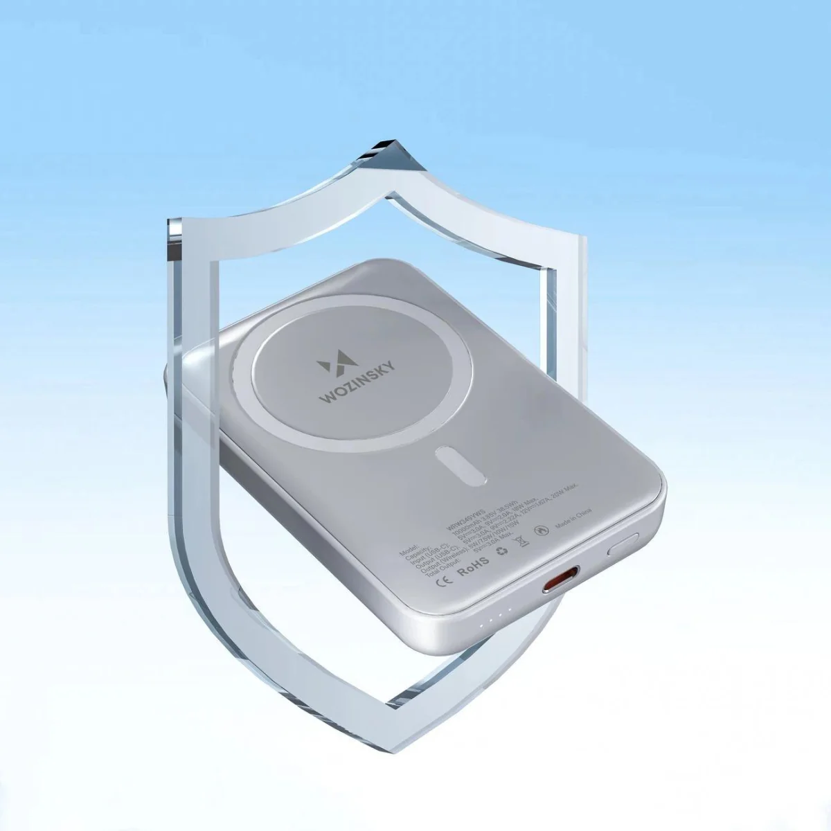 MG Magnetic MagSafe Powerbank 10000mAh 15W, biely