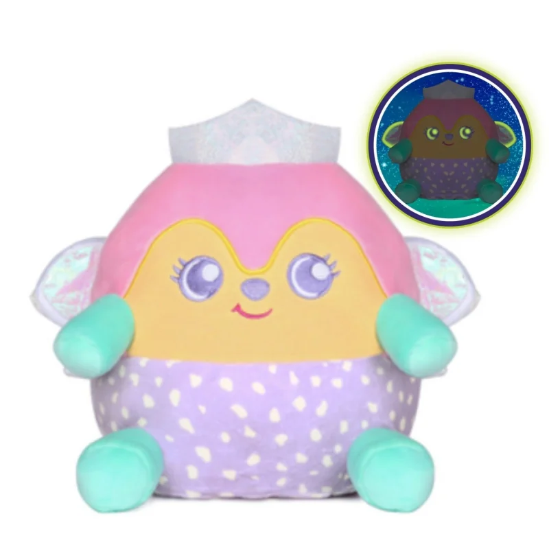 Dream Beams svietiaci plyšák a vankúšik Víla Luna s krídlami 18 cm
