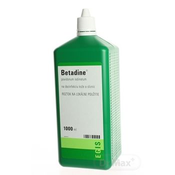 Betadine dezinfekčný roztok 100 mg/ml 1×1000 ml, dezinfekcia