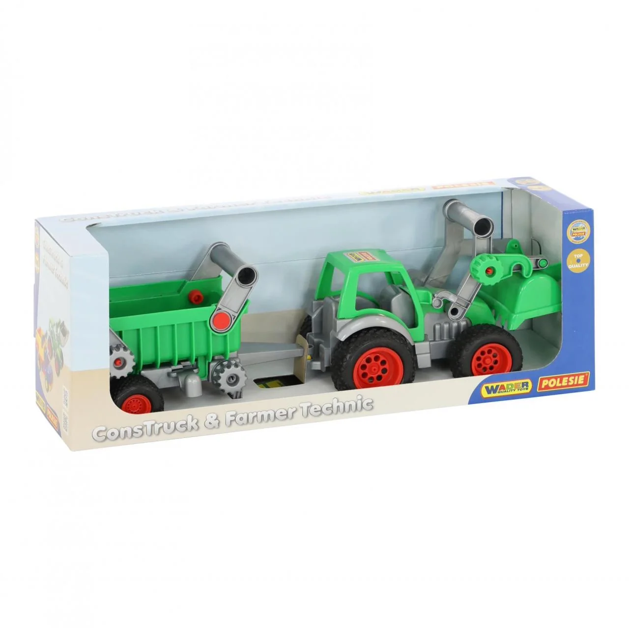Wader Traktor farmár s lopatou a návesom , 8PL37756