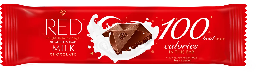 RED Mliečna čokoládová tyčinka 1×26 g, čokoládová tyčinka