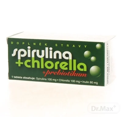 NATURVITA SPIRULINA + CHLORELLA + inulín 1×90 tbl, výživové doplnky