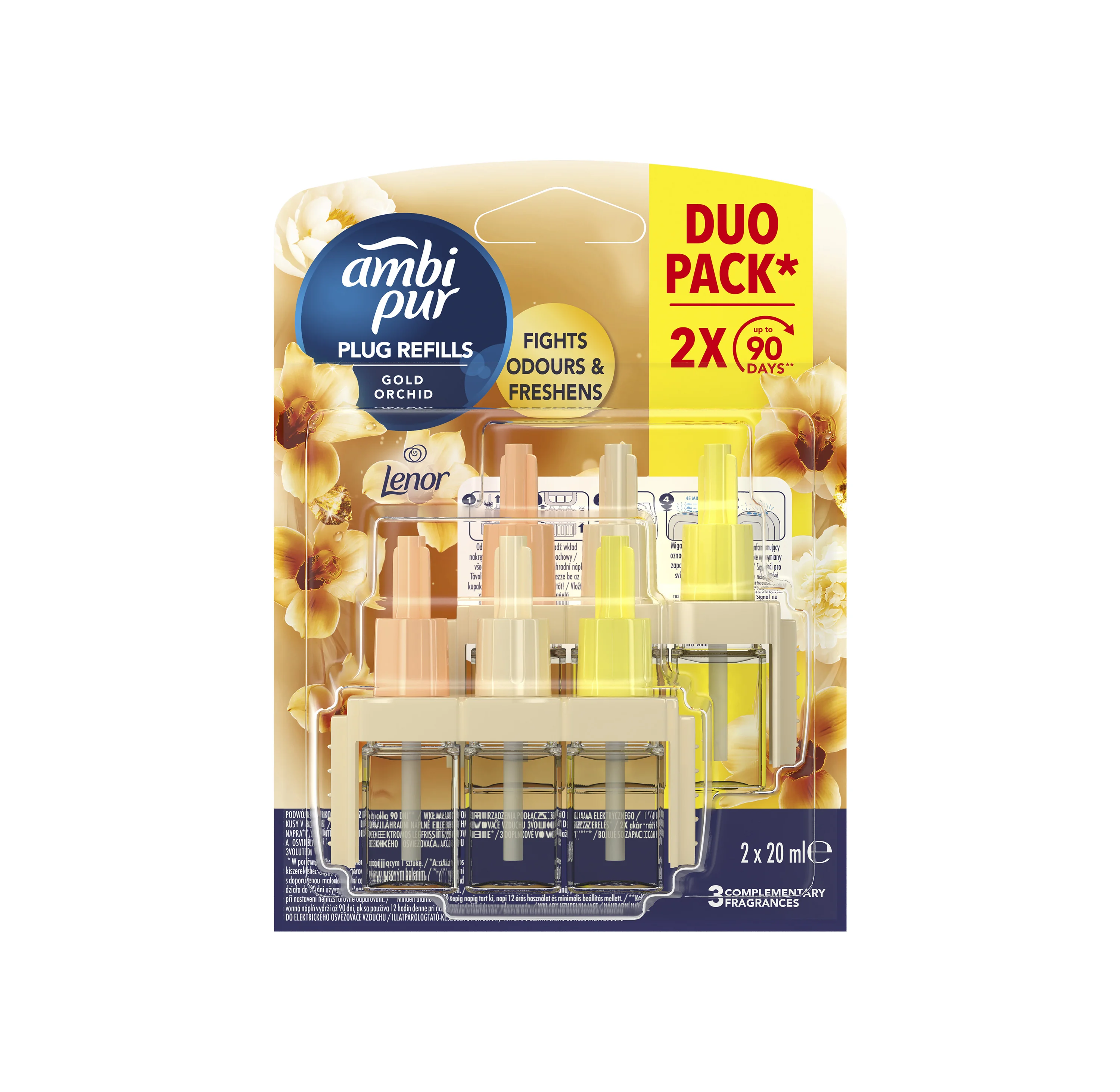 Ambi Pur 3Volution Gold Orchid náplň do elektrického osviežovača vzduchu 40 ml