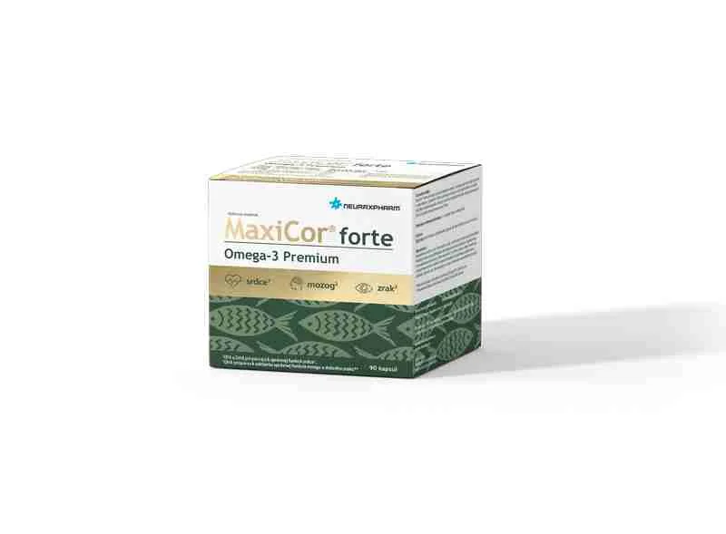 Neuraxpharm MAXICOR FORTE OMEGA-3 PREMIUM 1×90 cps, omega 3