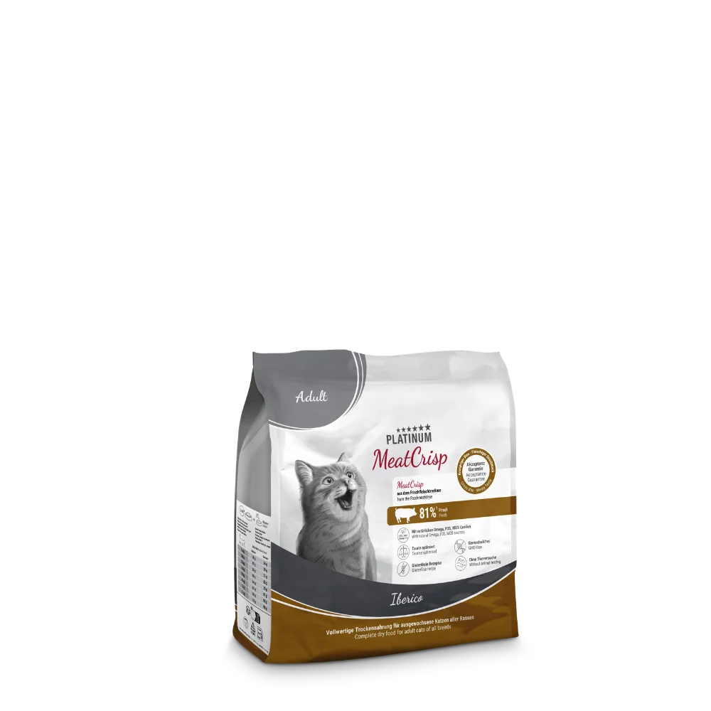 Platinum MeatCrisp Adult Iberico - Iberico pre dospelé mačky 400 g