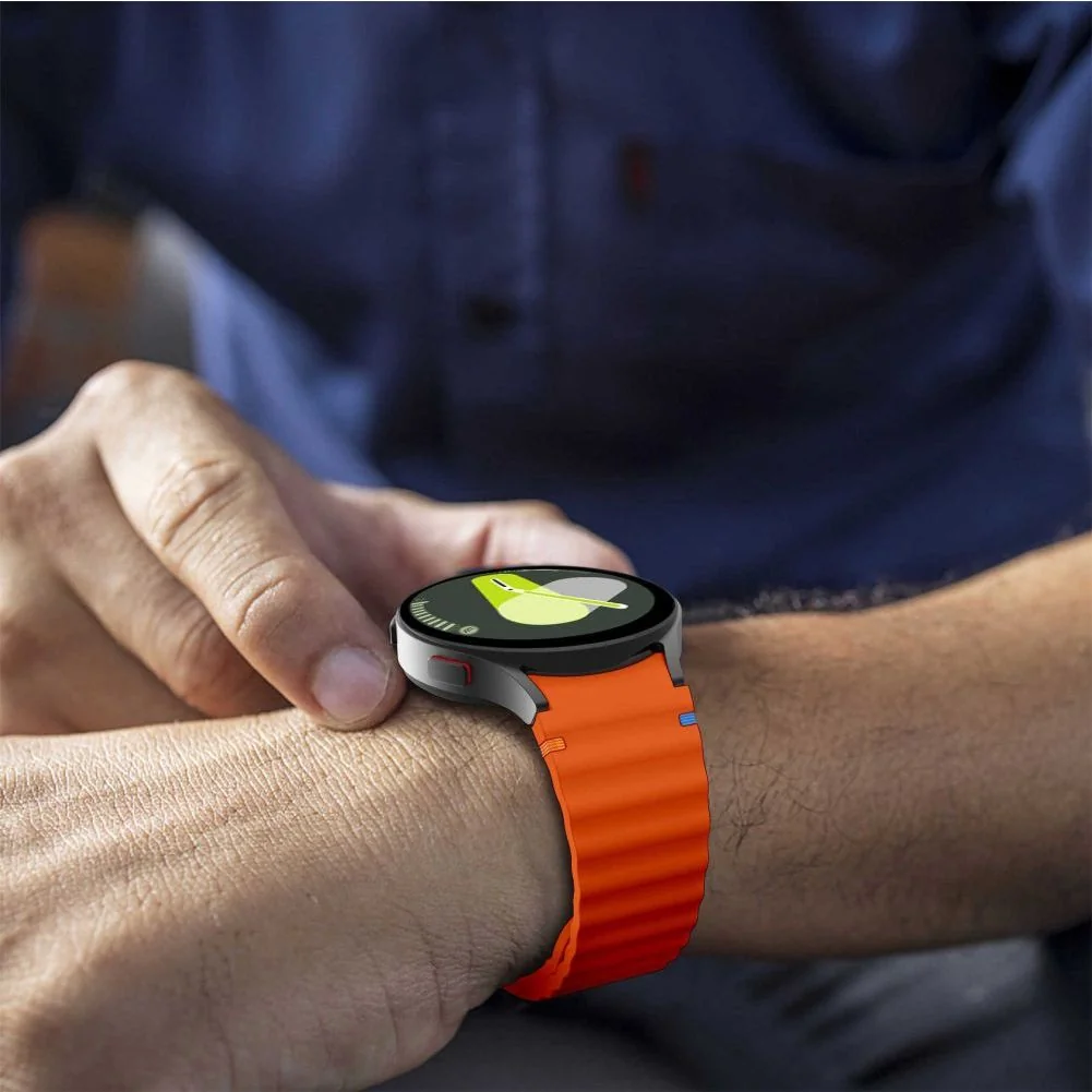 Tech-Protect Silicone Sport remienok na Samsung Galaxy Watch 4 / 5 / 5 Pro / 6 / 7 / FE, orange Pro / 6 / 7 / FE, orange