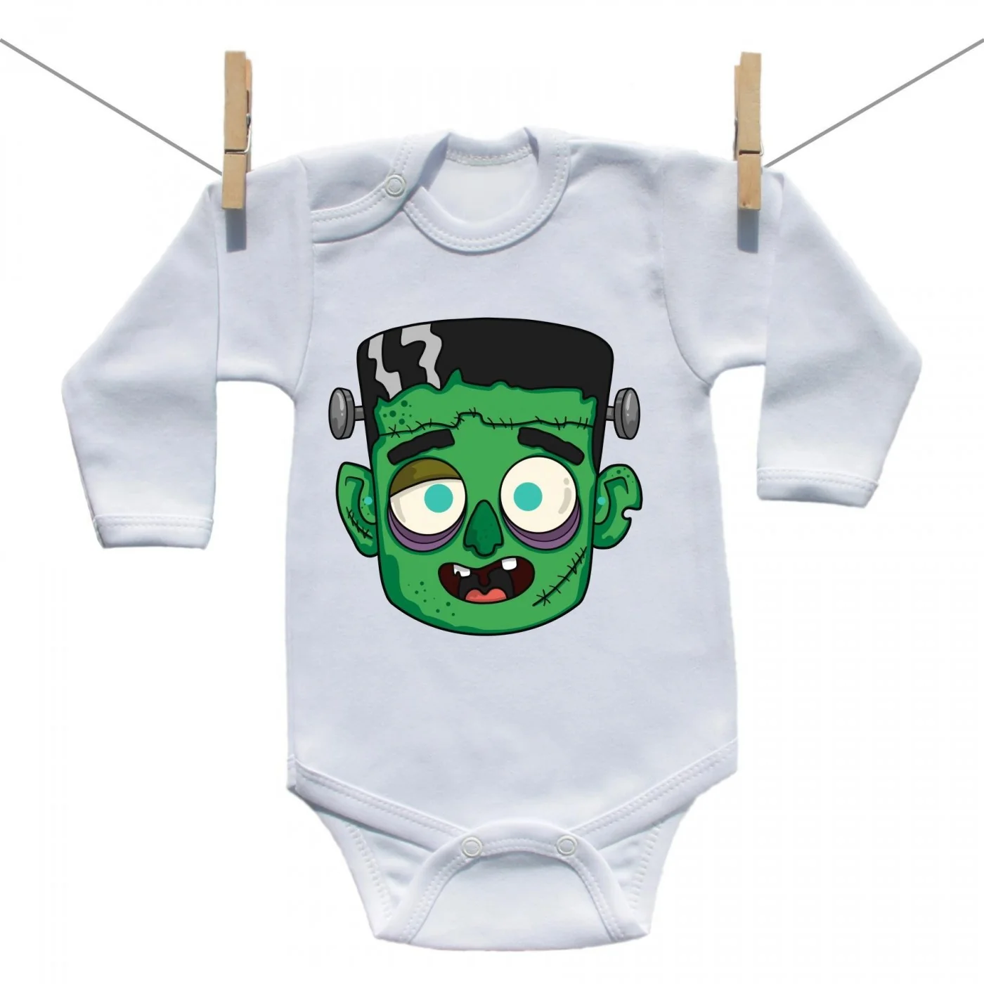 Boodyy Body s dlhým rukávom Halloween maska Veľkosť: 80