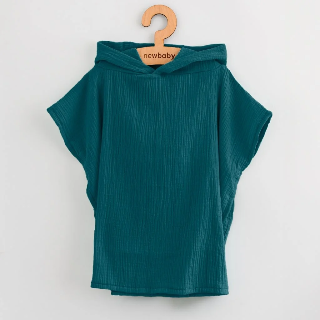 Detské mušelínové pončo New Baby Feeling ocean 50 cm S, 20C56433