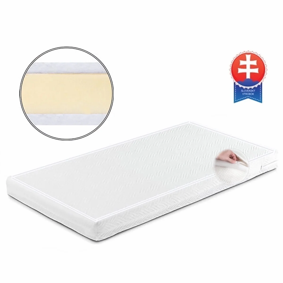 Detský matrac gf molitanový 8cm 120x60 lux