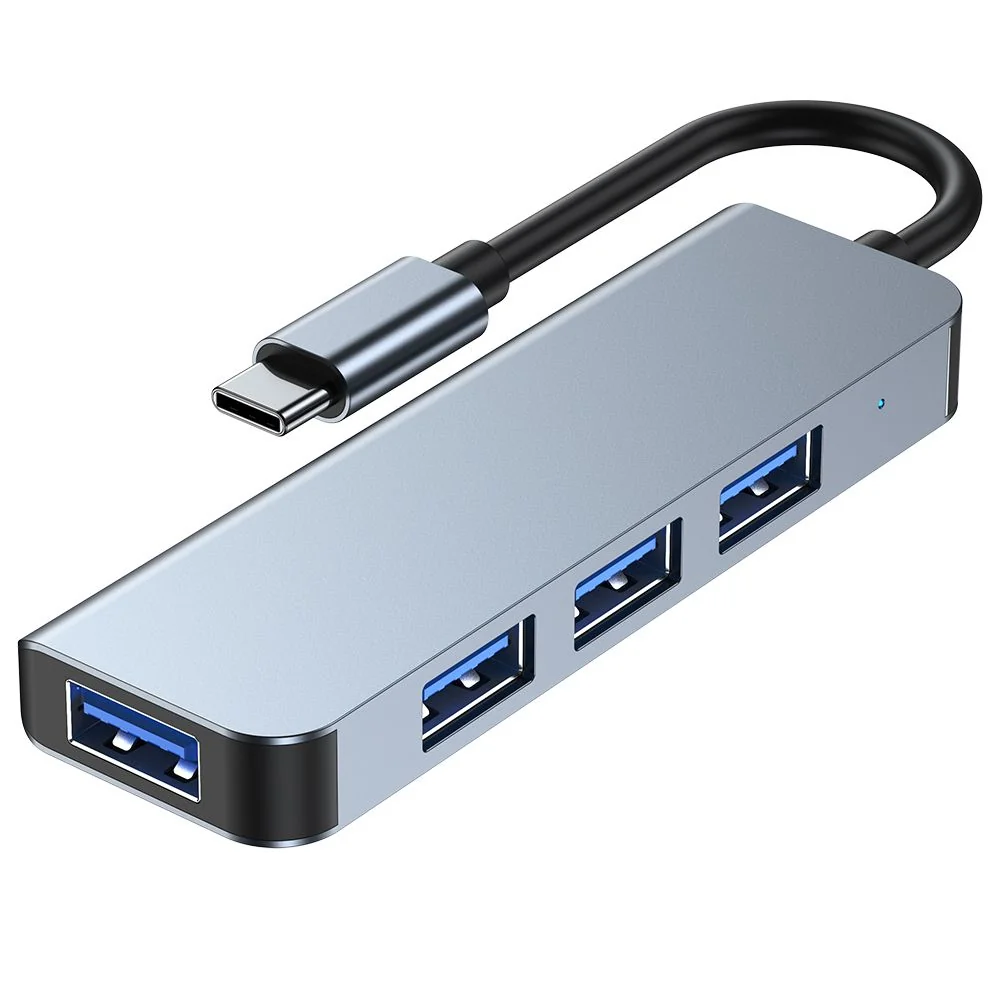 Tech-Protect V1 HUB adaptér 4x USB, sivý