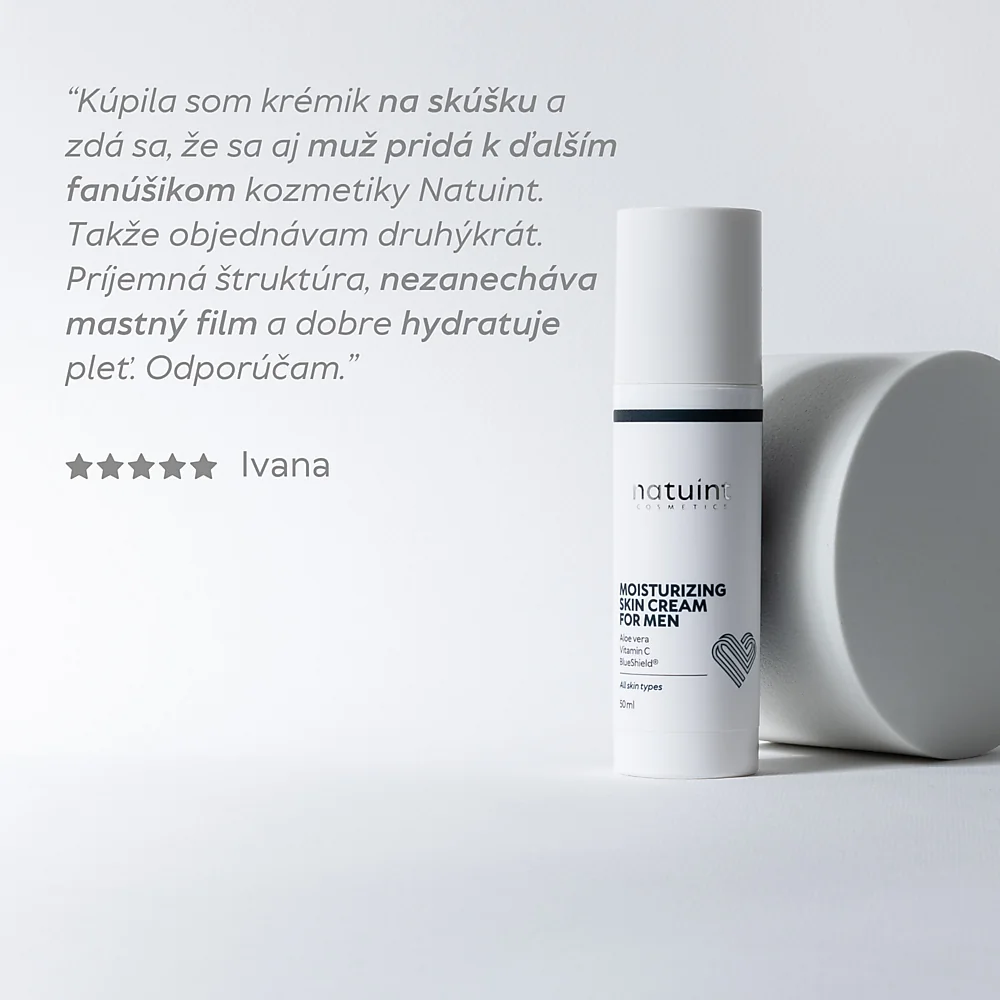 Natuint cosmetics - Hydratačný krém pre mužov Moisturizing Skin Cream for Men
