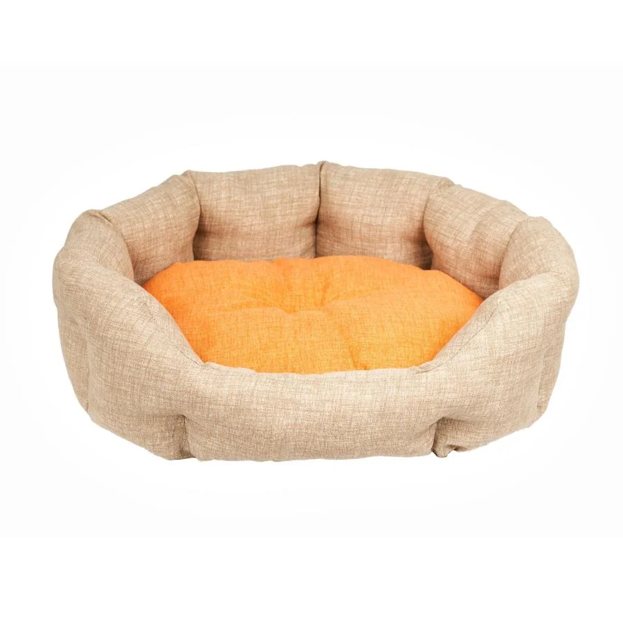 FASHION PETS - PELECH PARMA - 45x35x16 cm - BÉŽOVÁ/ORANŽOVÁ