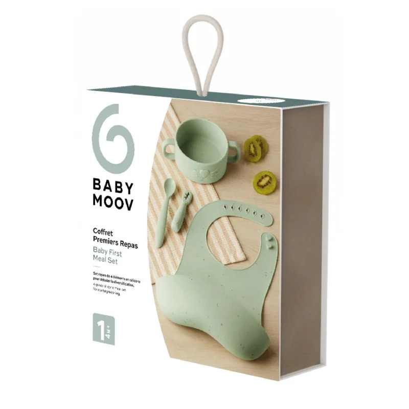 Babymoov silikónová jedálenská súprava Baby First MEAL SET Mini Arty