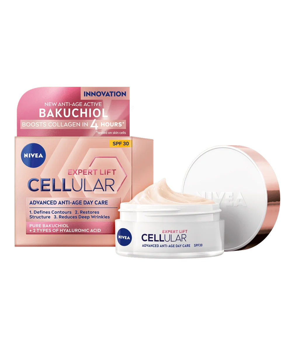 NIVEA Remodelačný denný krém Cellular Expert Lift OF 30, 50 ml 1×50 ml, remodelačný denný krém