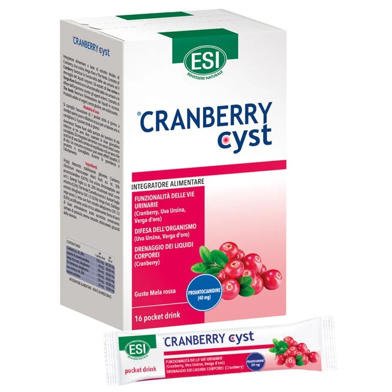 ESI CRANBERRY CYST nápoj vo vrecúškach 6 ks