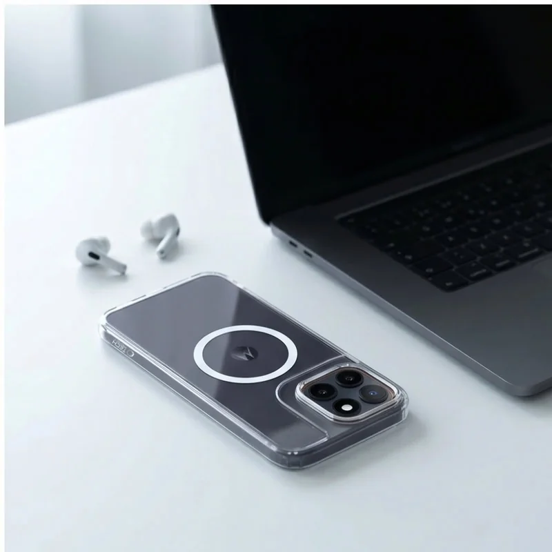 Tech-Protect FlexAir Hybrid MagSafe kryt na Motorola Edge 70 Fusion / Fusion Plus 5G, priesvitný