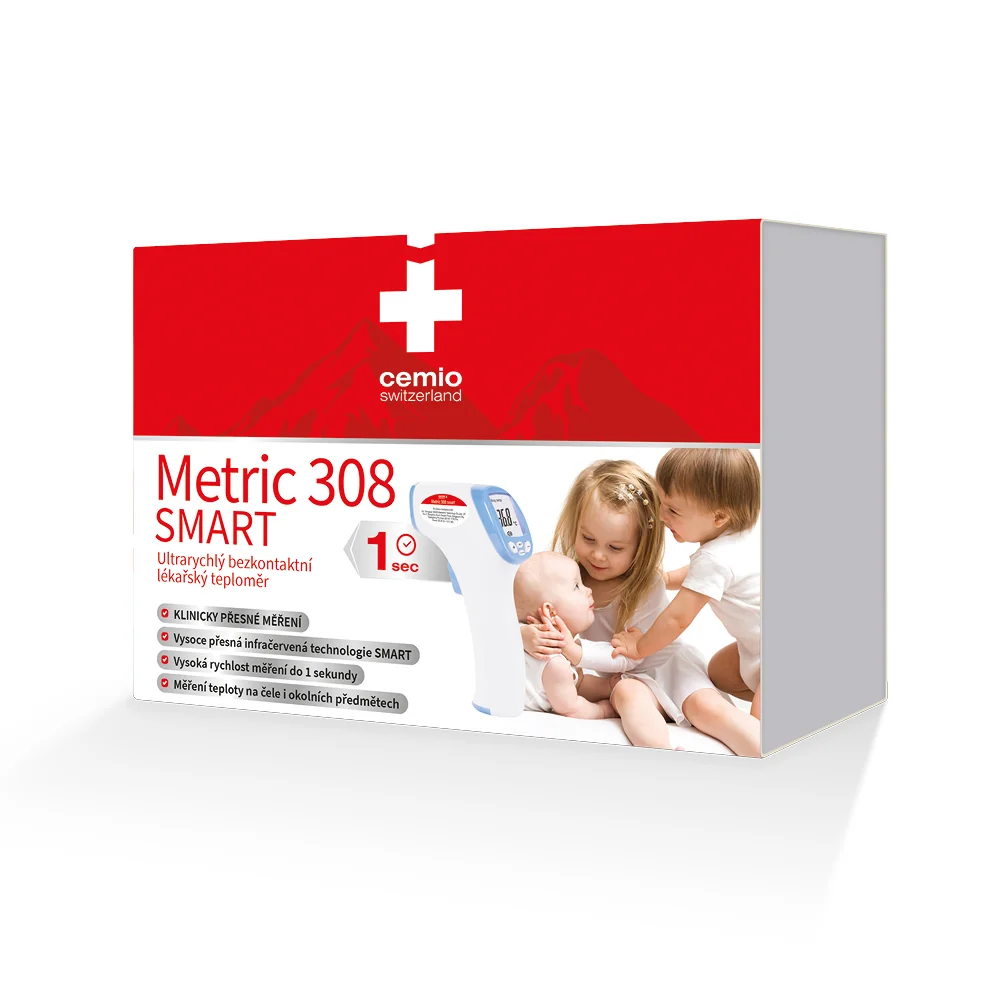 Cemio Metric 308 SMART teplomer 1×1 ks, bezkontaktný teplomer
