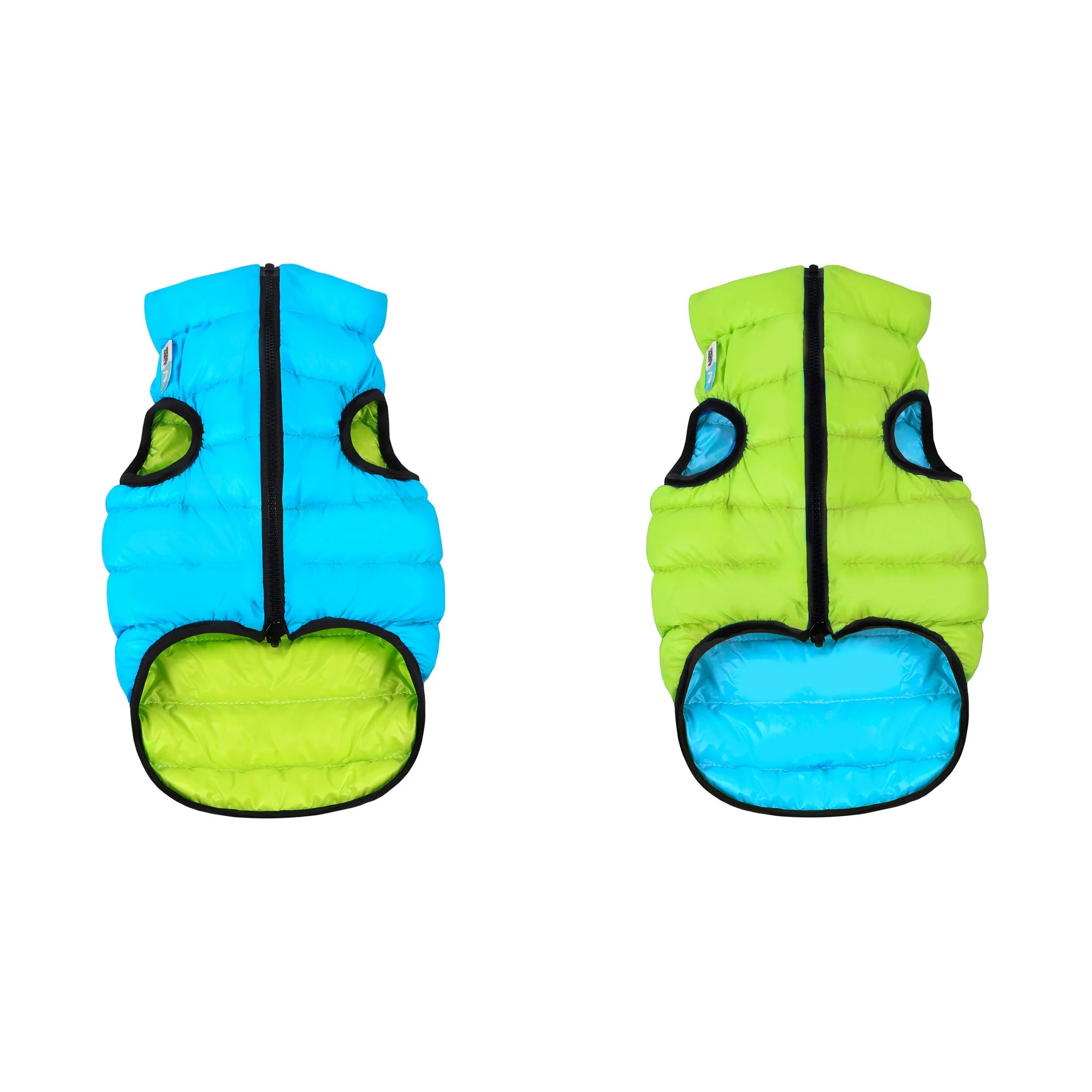 Teplá vesta pre psa AiryVest zeleno modrá, Veľkosť: M47