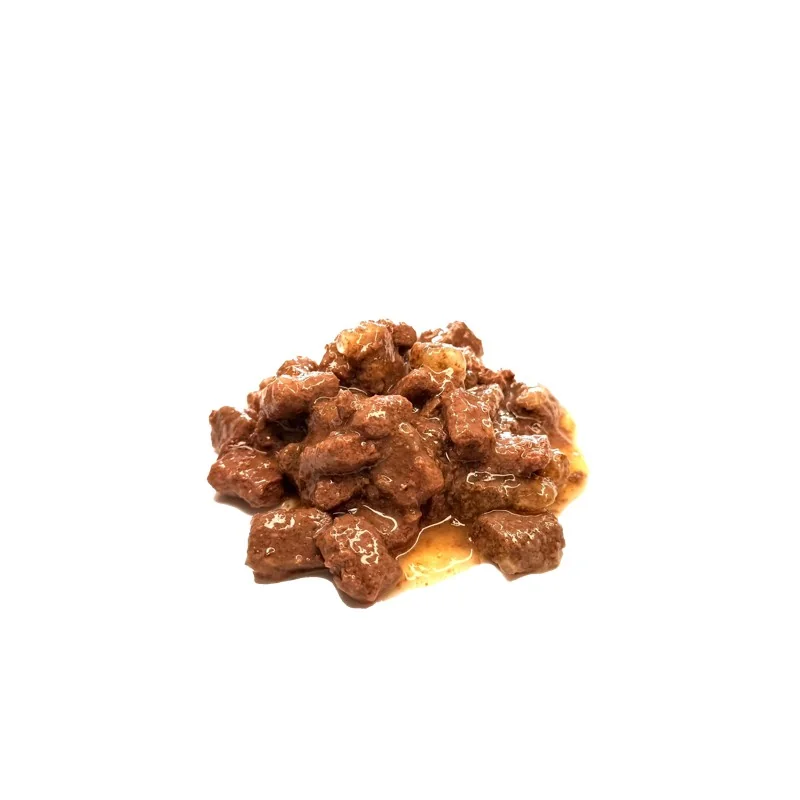 BEEFY BUFFY - Mäsové morčacie kúsočky v omáčke pre psy 1240 g (4592)
