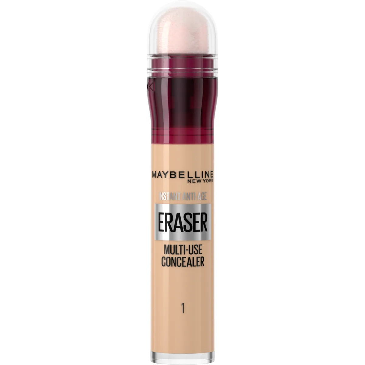 MAYBELLINE INSTANT ANTI-AGE ERASER 01 LIGHT 1×6,8 ml, tekutý korektor, na kruhy pod očami, hubkovitý aplikátor