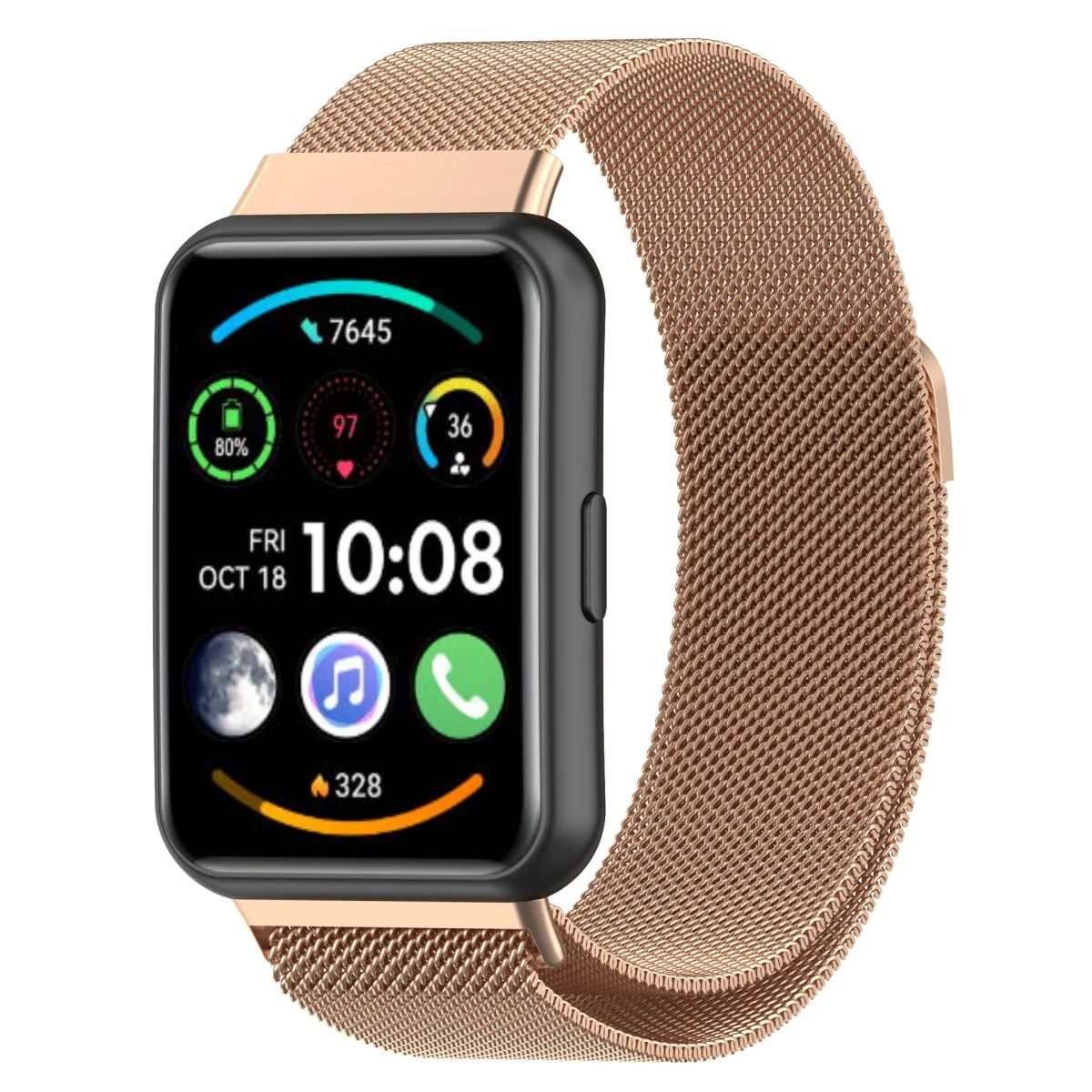 Bstrap Milanese remienok na Huawei Watch Fit 2 rose gold