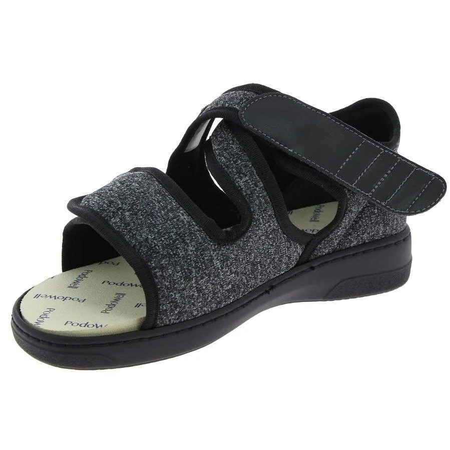 Sandále XILO extraširoké, unisex, šedočierne, veľkosť: 40
