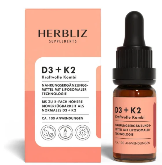 D3 + K2 10ml HERBLIZ 1×10 ml, výživový doplnok