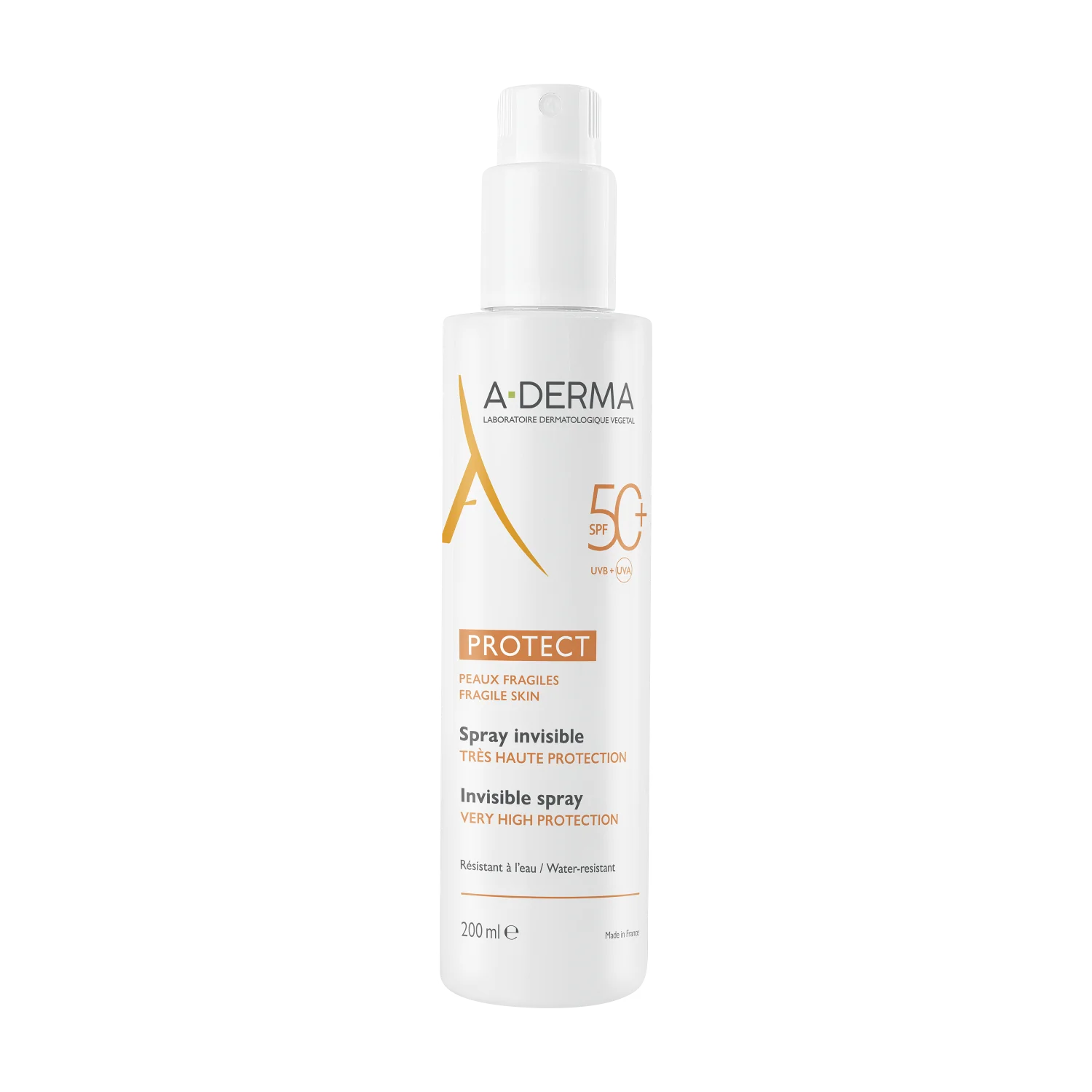 A-DERMA PROTECT Transparentný sprej SPF50+ 200 ml