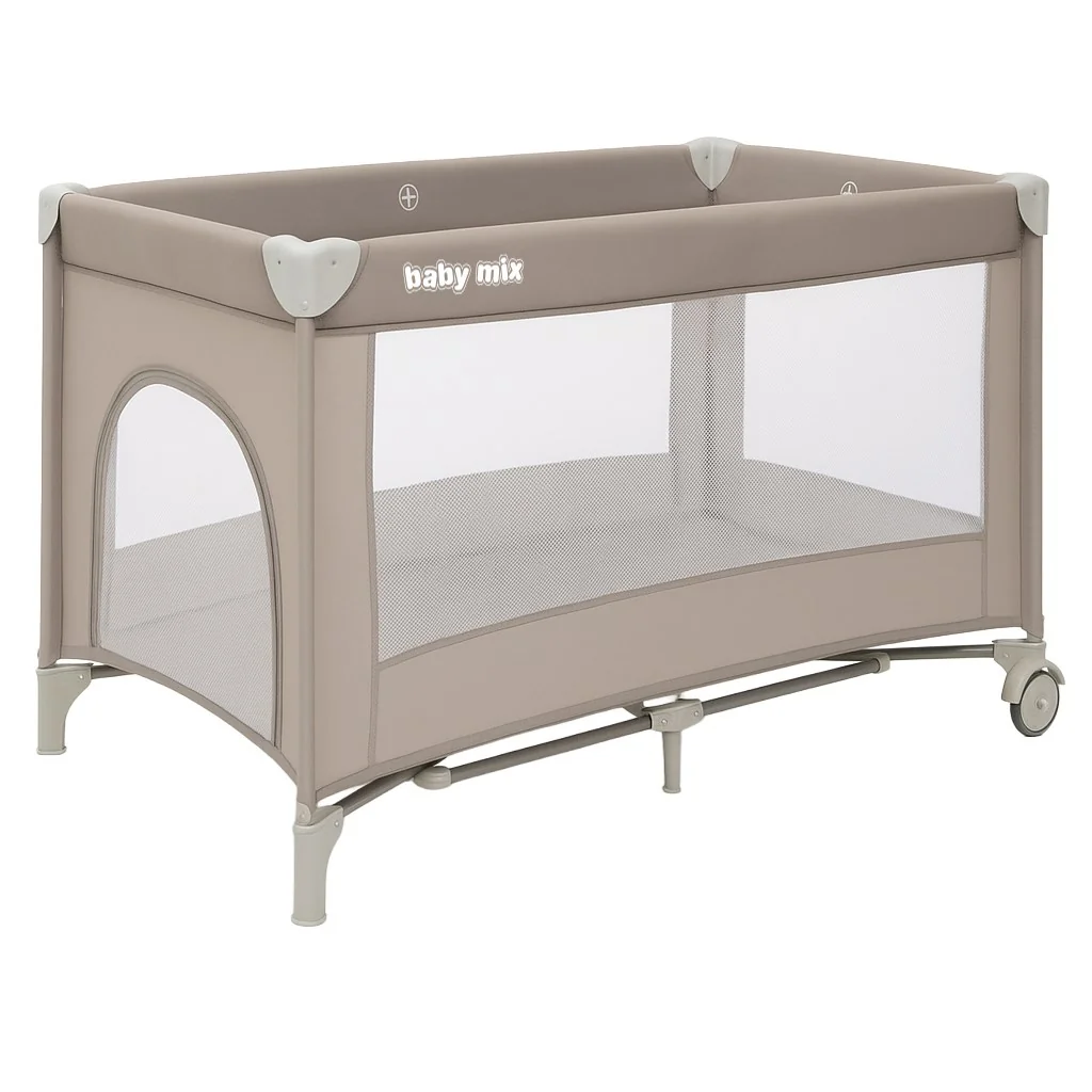 Detská cestovná postieľka Simple Baby Mix béžová , 20C57966