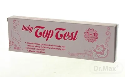 Baby Top Test tehotenský - tyčinka 1×2 ks, jednokrokový tehotenský test
