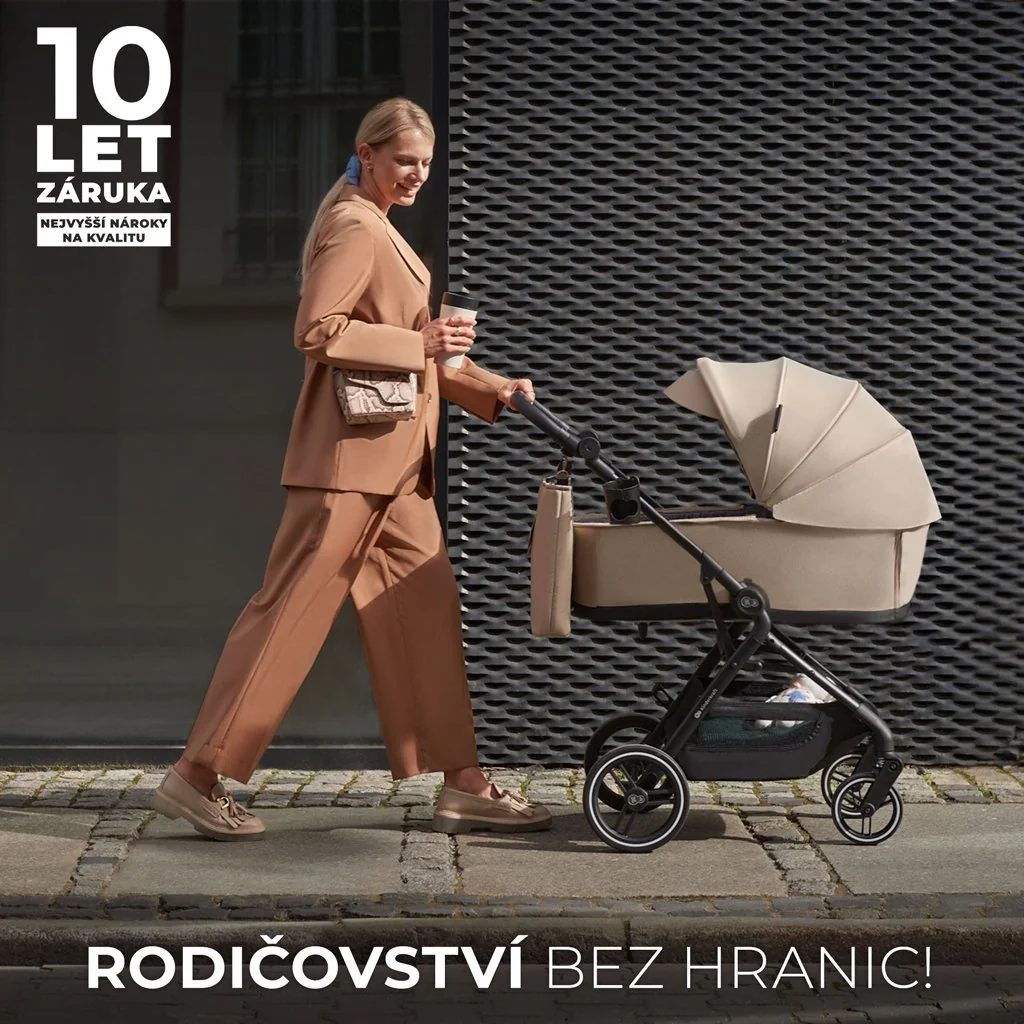 Kočík kombinovaný Yoxi 2v1 Pure Black