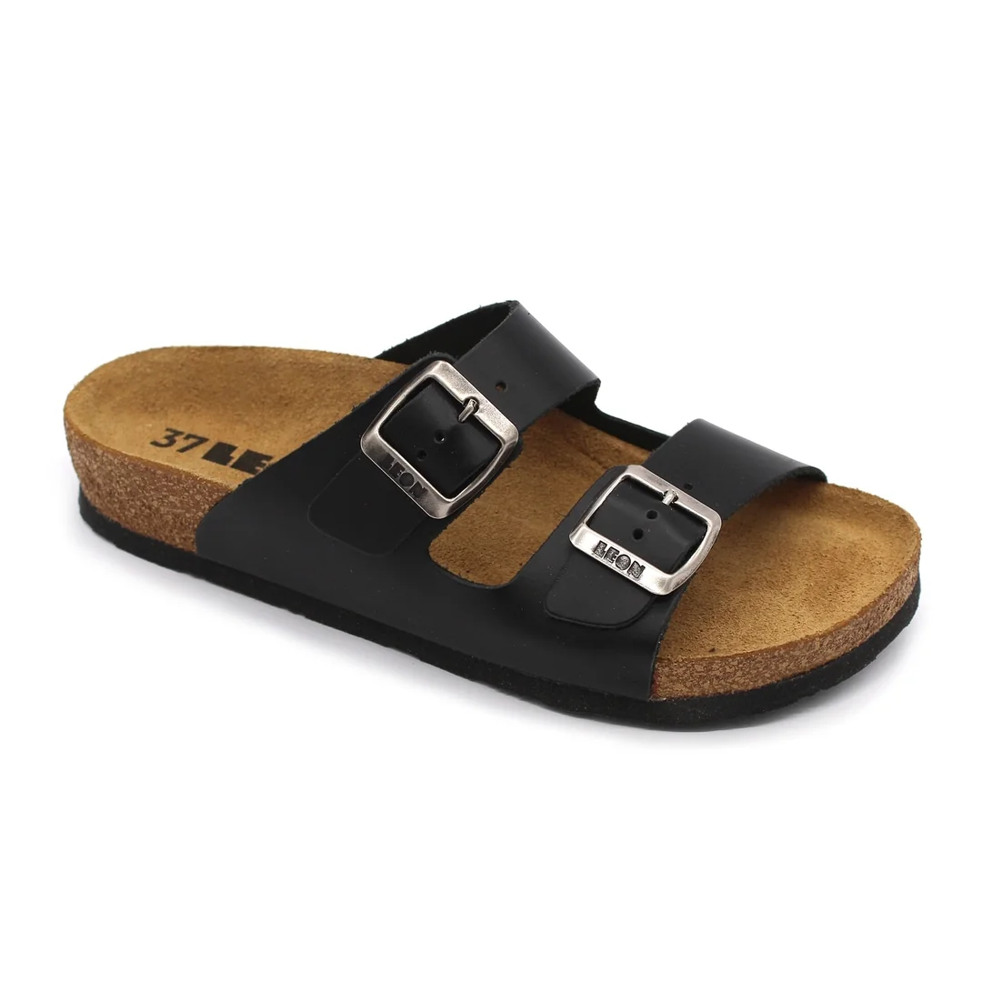 Leon 4012 Dámska zdravotná celokožená obuv s prackou 38 - 24,5cm, sivá, 2,0 cm