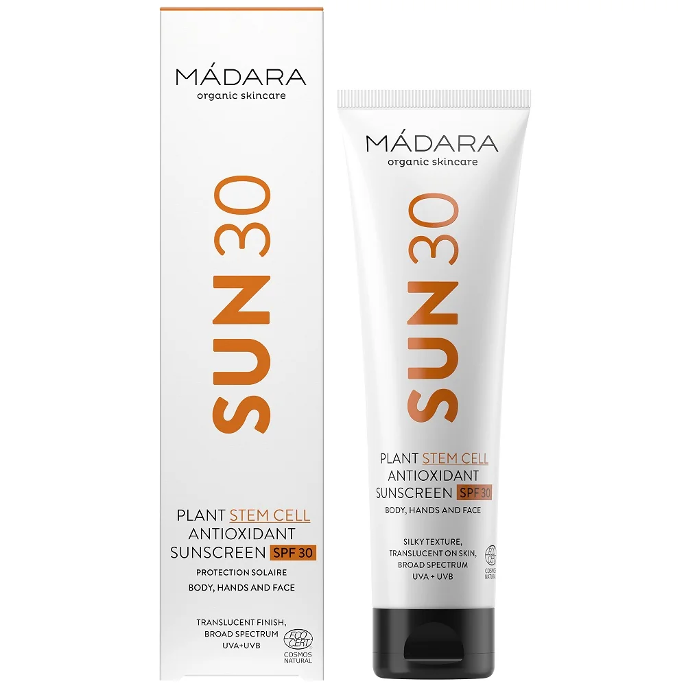 Mádara Opaľovací Krém S Obsahom Rastlinných Kmeňových Buniek A Antioxidanty SPF 31 1×100 ml, prírodný certifikovaný krém na opaľovanie