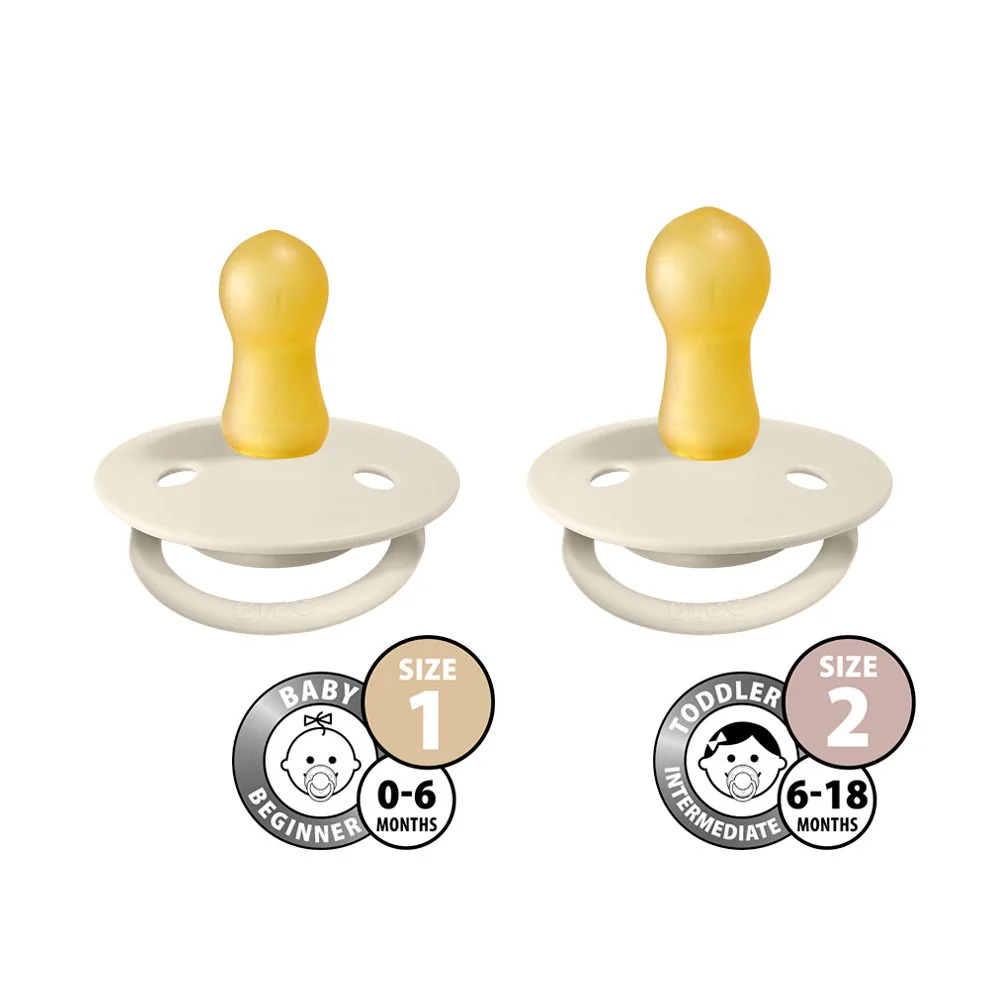 BIBS De Lux cumlíky z prírodného kaučuku 2ks veľkosť 1 - Nordic Mint / Island Sea
