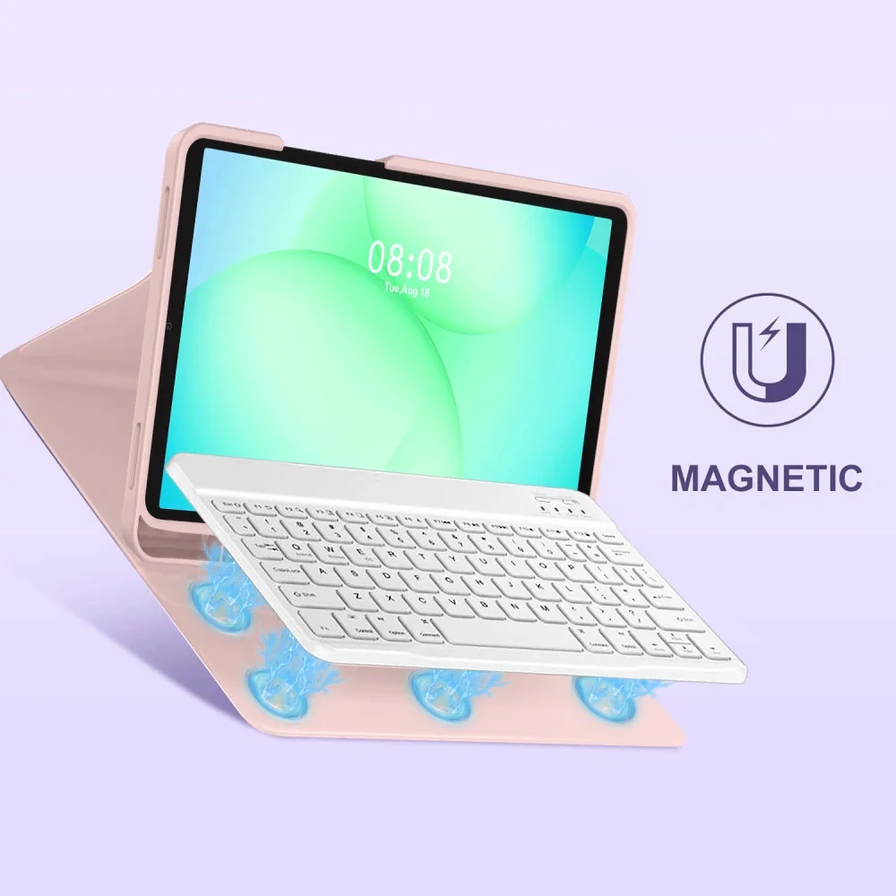 Tech-Protect SC Pen Keyboard puzdro s klávesnicou na Samsung Galaxy Tab A9 Plus / A11 Plus 11'', ružové b A9 Plus / A11 Plus 11'', ružové