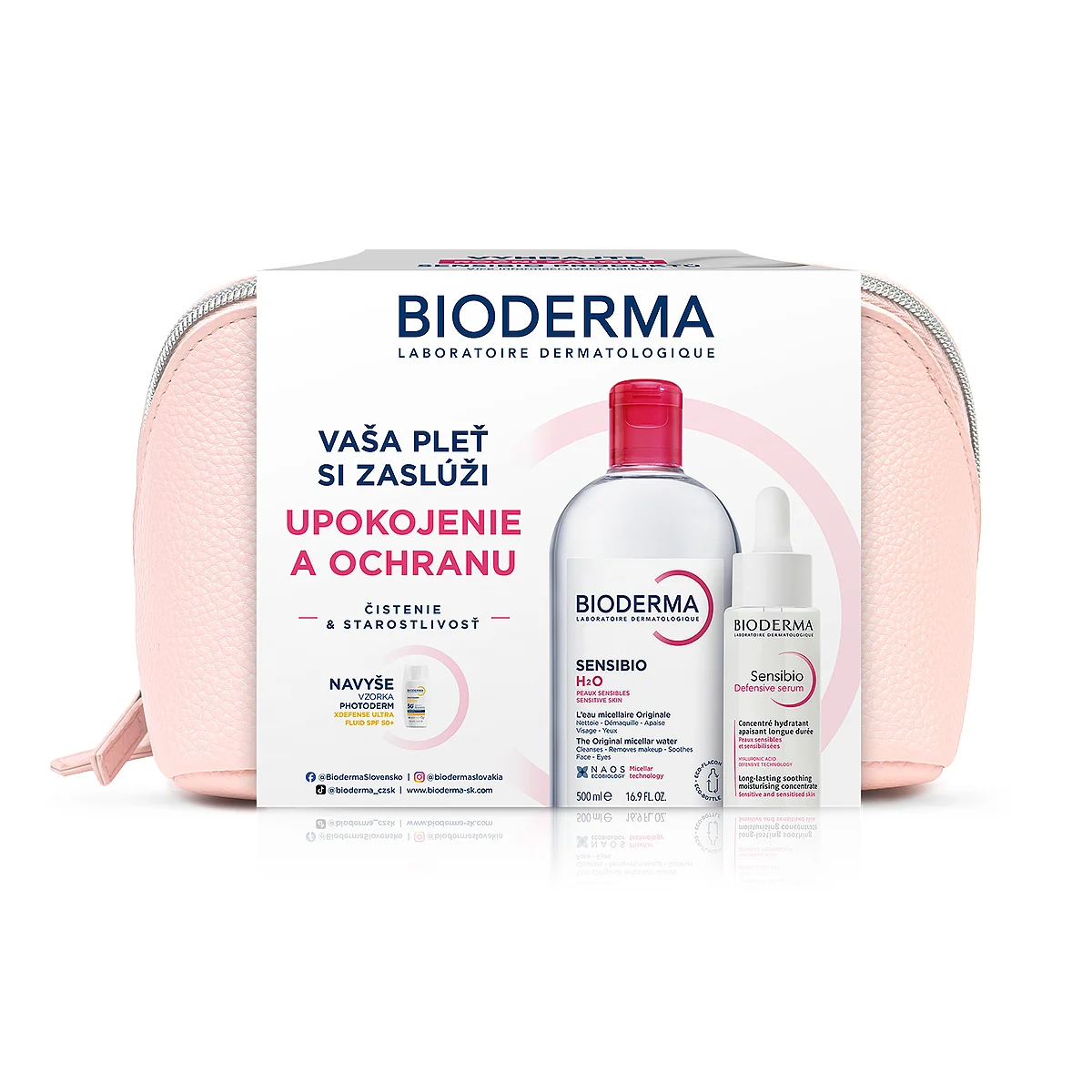 Bioderma Sensibio darčekový balíček pre citlivú pleť a vrásky 1 set