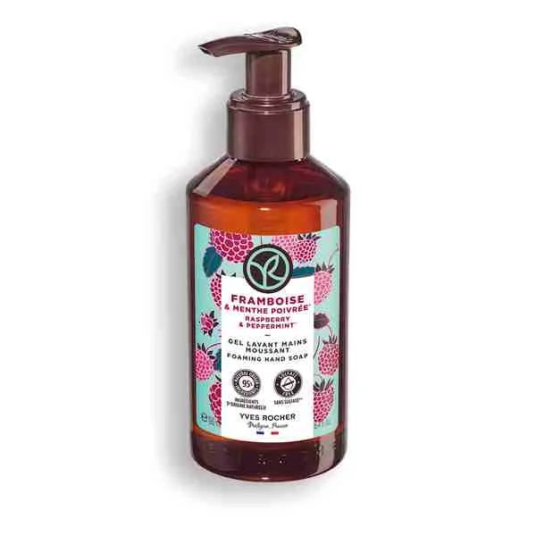 Yves Rocher Tekuté mydlo na ruky Malina & mäta 1×190 ml, tekuté mydlo